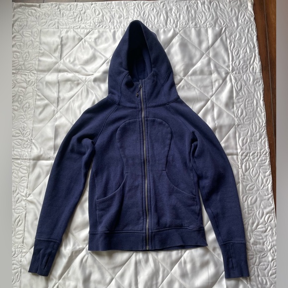Lululemon full zip scuba hoodie sweater blue - Picture 1 of 2